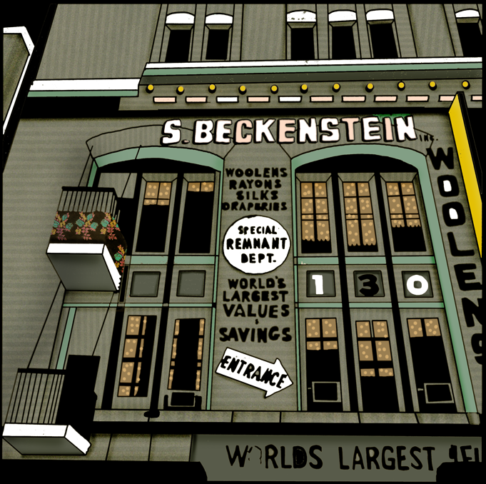 New York Fassade Building Illustration Malinka